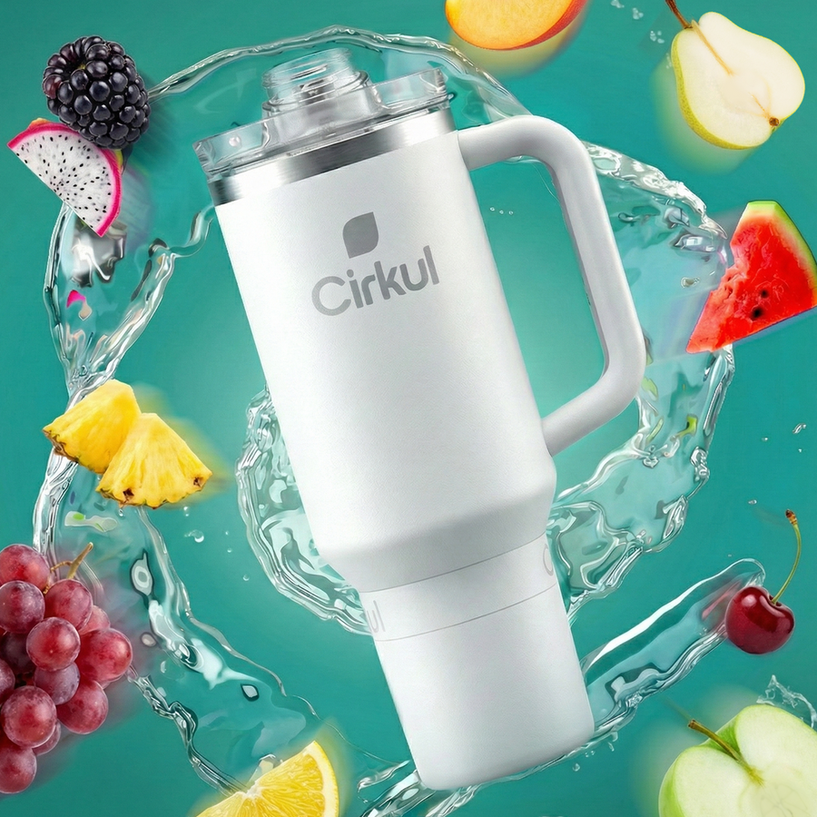 Cirkul Tumbler – Pearl | Flavor Cartridge