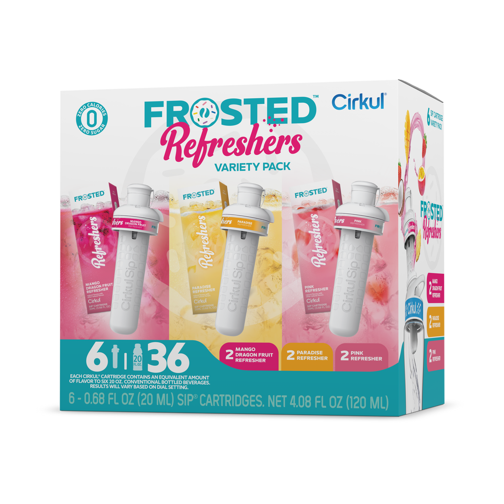 Frosted Refreshers® 6-Pack Variety Pack flavor cartridge for Cirkul bottles
