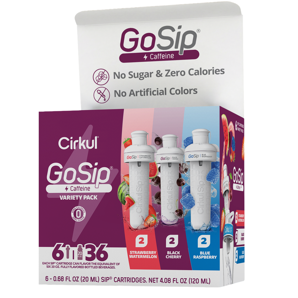 GoSip® 6-Pack Variety Pack flavor cartridge for Cirkul bottles