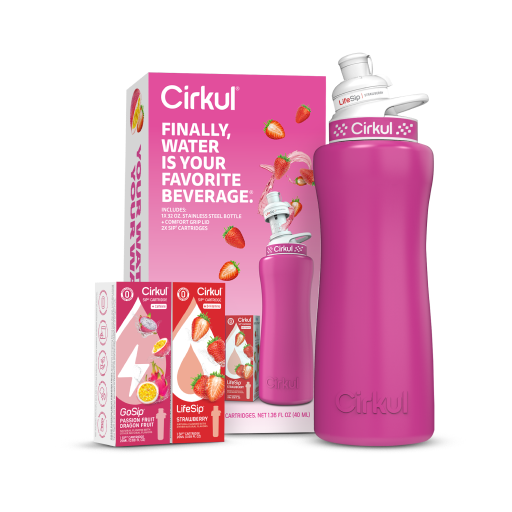 32oz. Hot Pink Stainless Steel Bottle Starter Kit | Premium Hydration