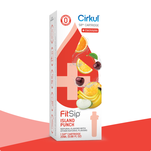 FitSip Island Punch flavor cartridge for Cirkul bottles