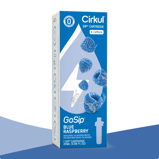 Photo of GoSip Blue Raspberry water enhancer cartridge