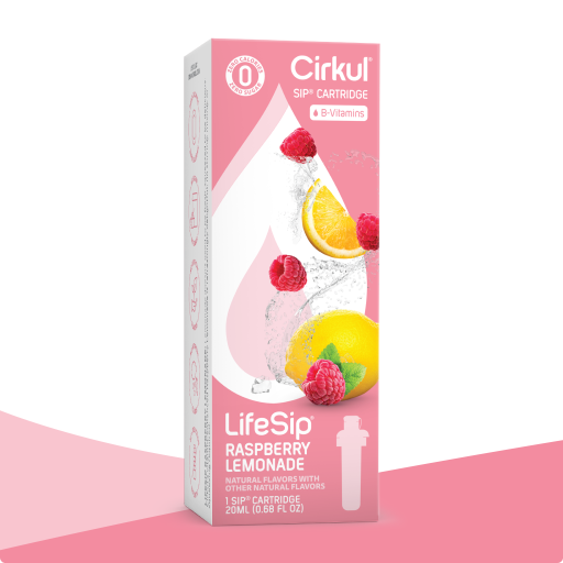 LifeSip Raspberry Lemonade product image - hydration flavor cartridge