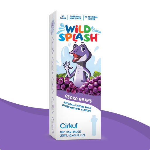 Wild Splash | Gecko Grape flavor cartridge for Cirkul bottles